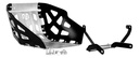 Cubre Carter Aluminio Honda Xl Transalp 750 Moweel Aluminio Con Laterales Negros