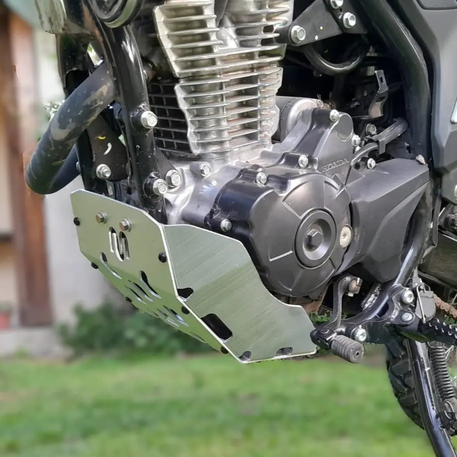Cubre Carter Aluminio Honda Xr 300 Tornado Moweel Aluminio Pulido