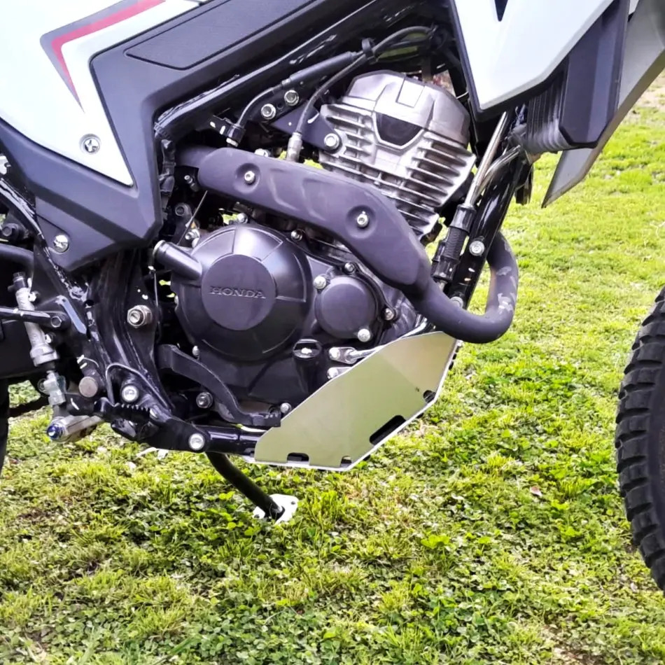 Cubre Carter Aluminio Honda Xr 300 Tornado Moweel Aluminio Pulido
