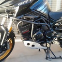 Cubre Carter Aluminio Qj Motor Srt 800 Moweel Aluminio Pulido