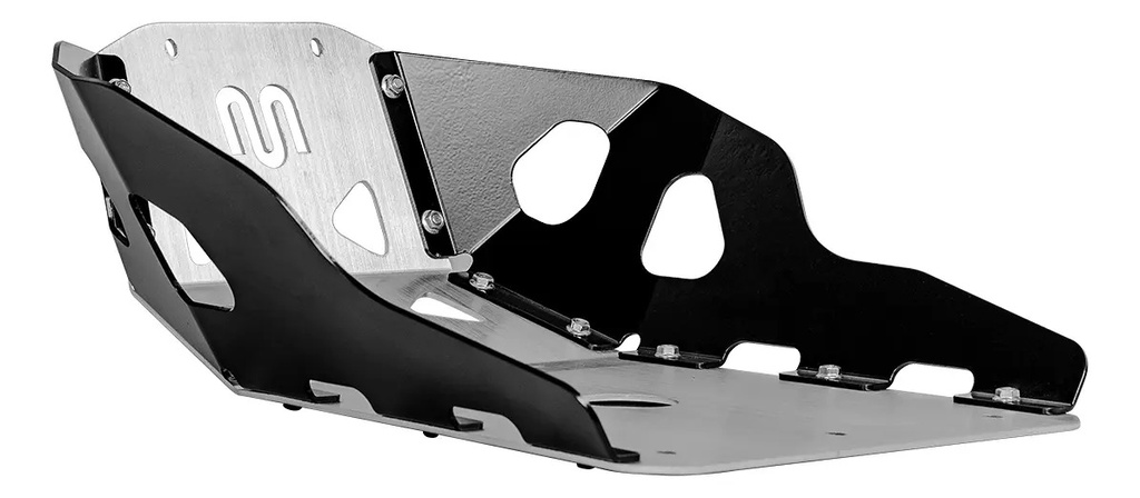 Cubre Carter Aluminio Qj Motor Srt 800 Moweel Aluminio - Negro