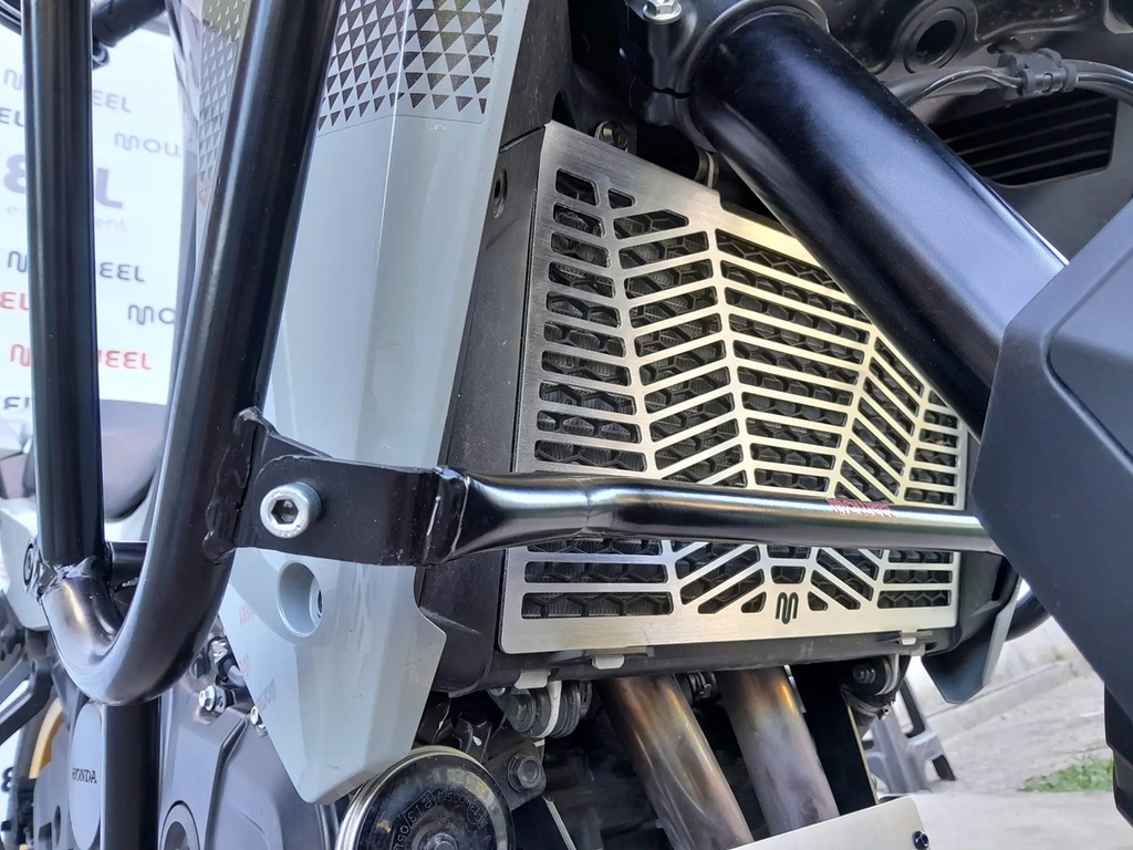 Cubreradiador Aluminio Honda Transalp Xl 750 Moweel Aluminio Pulido